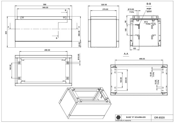 OR-9320M Base DIN "0" (340*590*320)