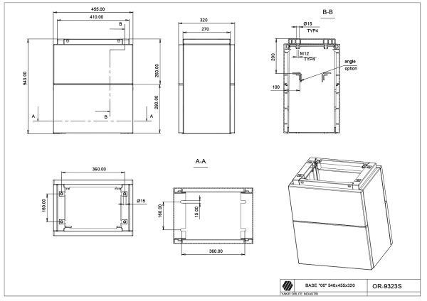 OR-9323S Base DIN "00" (540*465*320)