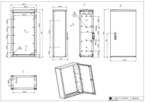 OR-2110 Cab."0"/1100 (1100*590*320)