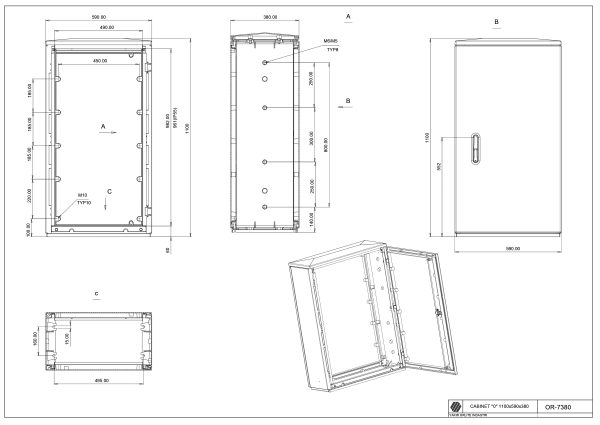 OR-7380 Cab."0"/380 (1100*590*380)