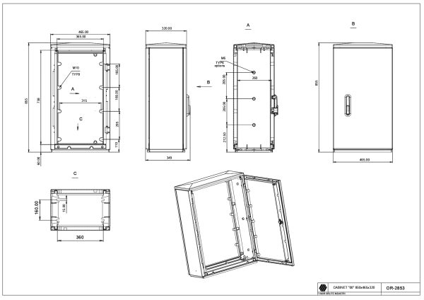 OR-2853 Cab. "00"/850 (850*465*320)