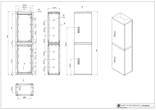 OR-8853DH Cab. 00/850+850 (1700*465*320)