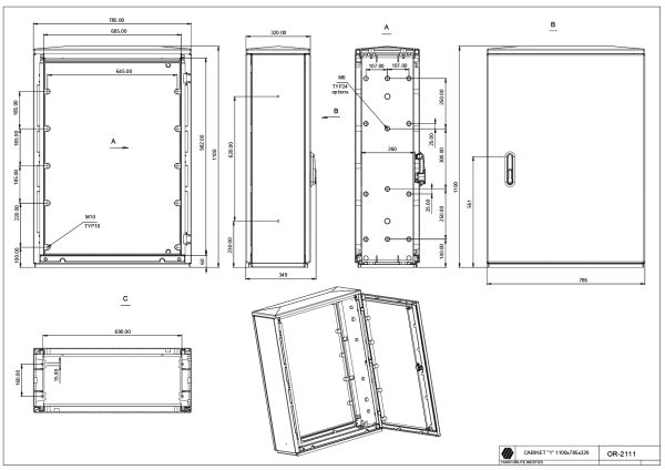 OR-2111 Cab."1"/1100 (1100*785*320)