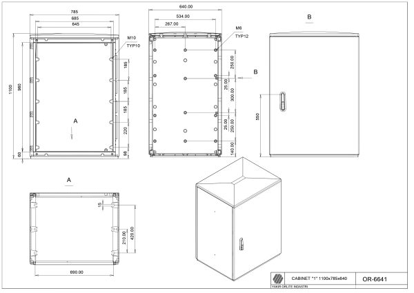 OR-6641 Cab.”1″/1100 (1100*785*640)