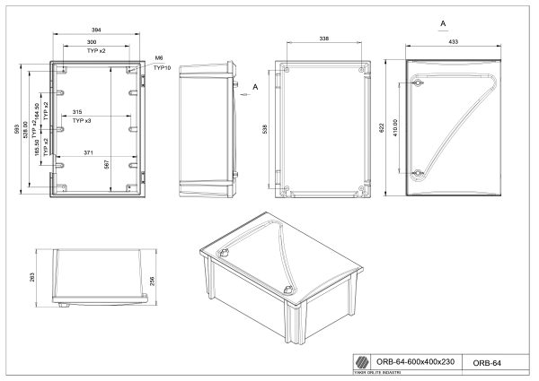 Cab. ORB64 600X400X230 mm