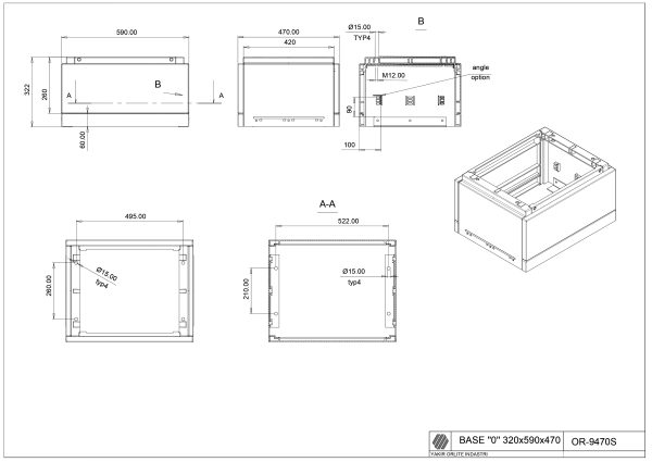 OR-9470S Base 0/470/320 (320*590*470)