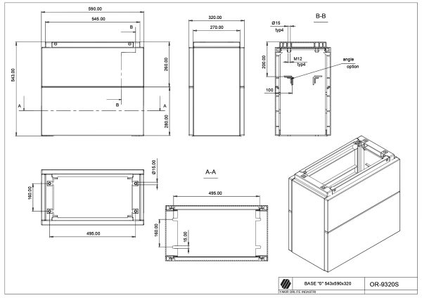 OR-9320S Base DIN "0" (540*590*320)