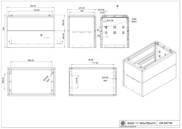 OR-9471M Base 1/470/540 (540*785*470)