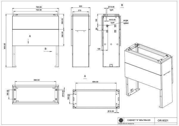 OR-9321 Base DIN "1" (900*785*320)
