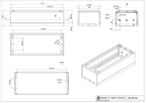 OR-9472S Base 2/470/320 (320*1115*470)