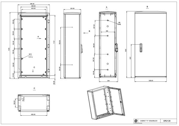 OR-2120 Cab."0"/1250 (1250*590*320)