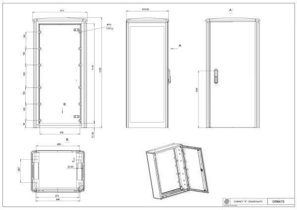 OR-6470 Cab. "0"/470 (1226*610*470)