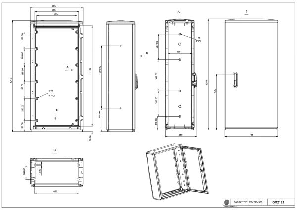 OR-2121 Cab."1"/1250 (1250*785*320)