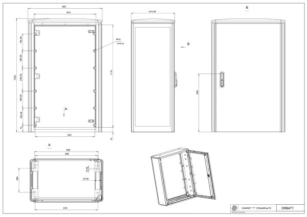 OR-6471 Cab. "1"/470 (1226*805*470)