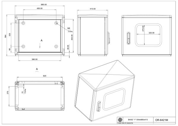 OR-6421M Cab. 1/415 (564*684*415)