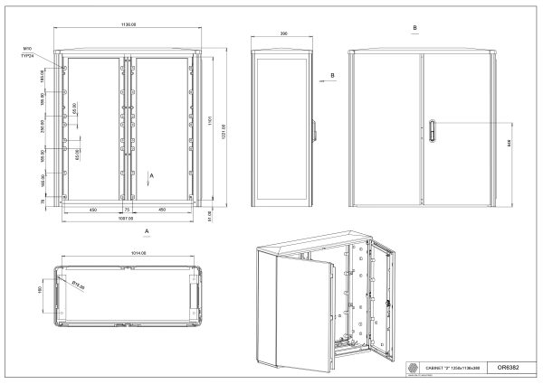 OR-6382 Cab. "2"/380 (1250*1115*380)